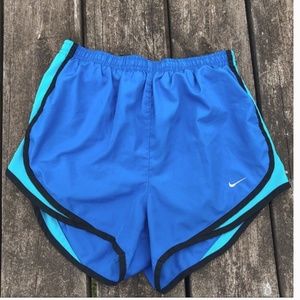 Blue Nike shorts
